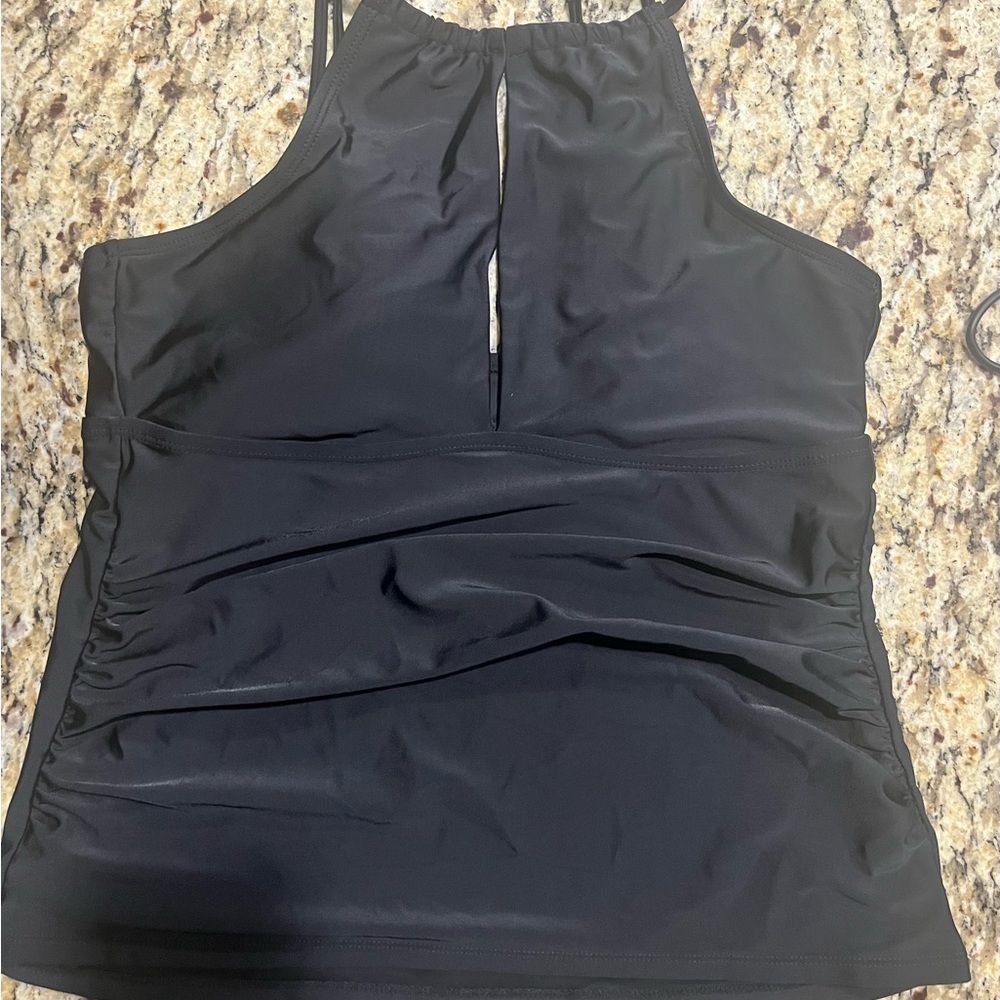 Black Tankini - Swim Top size 12-14